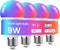 Meliya LED Smart Light Bulbs, Color Changing Dimmable & Timing Smart WiFi