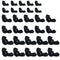 30 PCS Nylon Butterfly Screws M5/6/8 - Galvanized Carbon Steel Hand Twist Wing Style Knobs, Fasteners Hardware
