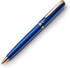 ZenZoi Blue Ballpoint Pen - Premium Pen with Gold Trim, Smooth Writing Schmidt Ink Refills, Luxury Gift Set