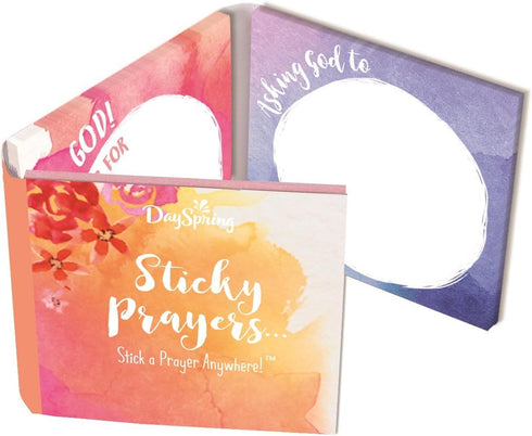 DaySpring Uniquely Created Sticky Prayers, Stick a Prayer Anywhere, 4" x 4" (10447)