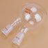 Round Bottom Flask with 2 Necks, Borosilicate Glass Heavy Wall Lab Flask with 24/40 Center and Side Standard Taper