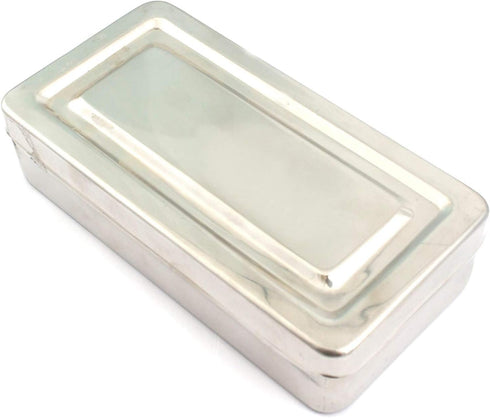 OdontoMed2011 Solid Stainless Steel Instruments Box, 7"X3"X1.5" High Quality Tray ODM