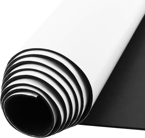 Foam Insulation Neoprene Sheets with Adhesive, Multi-Function Soundproof Large Marine Closed Cell Rubber Roll
