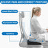 Seat Cushion for Office Chair & Car - Memory Foam Coccyx Support Pillow with Non-Slip Cover, Sciatica & Lower Back Pain