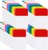 KICNIC File Index Tabs, 1 Inch Sticky Flags, 960 Pcs, Colored Self Adhesive Note Tabs for Documents, Books, and Folders