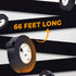 WOD ETC766MS Black Electrical Tape, 4 inch x 66 ft, UL/CSA/CE Listed, Rated up to 600V and 176°F