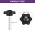 uxcell 2Pcs Star Knobs, M6x40mm Plastic Hex Clamping Handle Screw Knobs for Machinery Umbrella Base Replacement