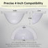 Generic 2 Pack 40% AURAELOS Recessed Light Cover, Can Light Covers Translucent Half Shade Stick-On with Super Strong