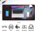 Extended Large Gaming Mouse Pad - Cool Dragon Flame XXL Size, Non-Slip Rubber Base, Stitched Edges, 35.4 x 15.7inch