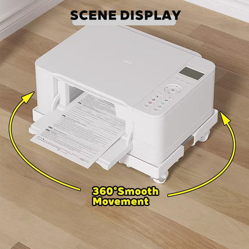 GCXNSKDQN cart1-Tier Under Desk Printer Mini Printer CartRolling Printer cart with Locking Casters for Under Desk