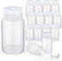 Zhehao 30 Pcs 4 oz Polypropylene Wide Mouth Reagent Bottle, Small Water Bottle with Lid, Empty Sealed Leakproof HDPE