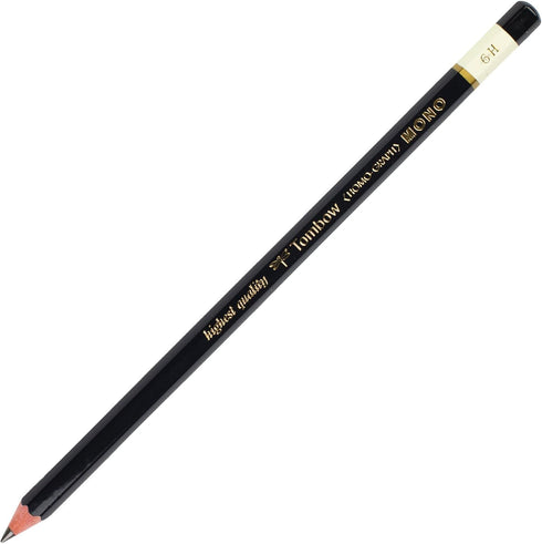 Tombow 51516 MONO Drawing Pencil, 12-Pack, 6H Graphite