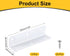 4Pcs 0.98"x0.98"x3.94" (25x25x100mm, uxcell L-Shaped Brackets Corner Brace, Corner Bracket Shelf Bracket Right Angle
