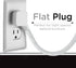 Cordinate Cube Extension Cord, 5 Ft, 3-Outlet Flat Plug, 3 Prong, 2 USB Ports, Braided, Gray/White, 55355