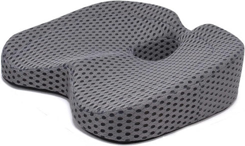 ELECANE Comfortable Support Donut Shaped Memory Foam Seat Cushion for Tailbone & Hemorrhoid