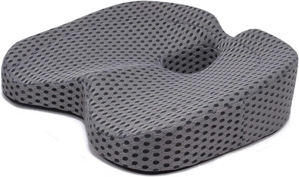 ELECANE Comfortable Support Donut Shaped Memory Foam Seat Cushion for Tailbone & Hemorrhoid