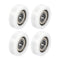uxcell 608ZZ Ball Bearing Guide Pulley Roller Round Wheel, 8x30x10mm, Double Metal Shielded, 4pcs