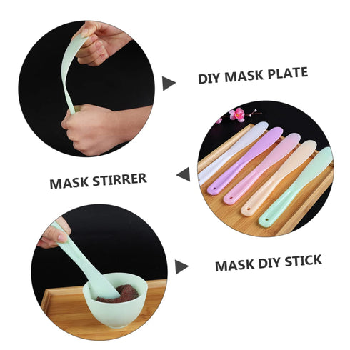 5 Pack Reusable Mask Mixing Rods and Stirring Plates