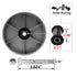 Heavy Duty Caster Steel Cast Iron Wheel, Rigid Caster 1250 LB Capacity, 6 Inch