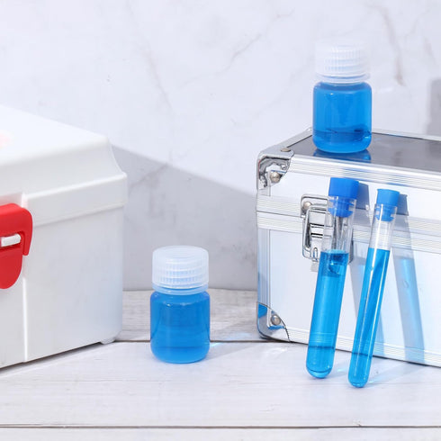 Tatuo 24 Pcs 1 oz Plastic Bottles, Polypropylene Reagent Bottle Lab Sample Bottles, Small Liquid Containers for