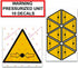 10 Pack Warning Pressurized Unit Universal OSHA Compliant Air Compressor Notice Caution