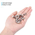uxcell #10-24 25 304 Wing Nut Pcs, Stainless Steel Butterfly Wing Nuts Fasteners Parts Hand Twist Tighten Wing Nuts