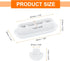 4Set uxcell Toilet Seat Buffer, Anti-Slip Plastic Toilet Seat Bumper Kit, Universal Buffer Toilet Lid Rubber Bumpers