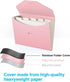 Blue Lake ECOLIFE Expanding File Folder, Pink 6 Pocket Accordion Organizer, ECO Friendly