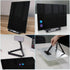 Black Magnetic Glass Board Desktop Easel, 16x12" Black Dry Erase Board for Desk, Tabletop Glass Whiteboard on