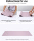 YSAGi Leather Desk Pad Protector, Large Mouse Pad, Non-Slip PU Blotter for Office Home (Grayish Lavender, 23.6" x 13.8")