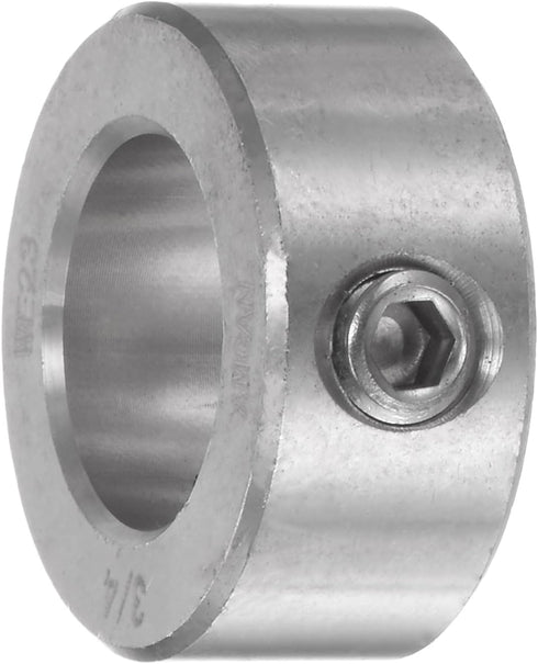 4pcs Shaft Collar 3/4" Bore 304 Stainless Steel Set Screw for Wheel Barrow Axle and Machine Tools