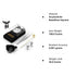 MAXUS Digital Milligram Scale 50g/0.001g, Compact Scale with 20g Calibration Weight, Black Powder Scale