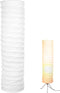 Gatuida Nordic Style Paper Floor Lamp Shade, Tall Lamp Shade Replacement, White,