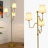 YYJLX Modern Floor Lamp with Dimmable Switch 3 Light Tree Standing Tall