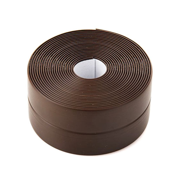 DEVILMAYCARE Tape Caulk Strip Seal, Self Adhesive for Toilet, Bathtub, Sink, Kitchen, Wall Edge, 126'' x 1.57'' (Brown)