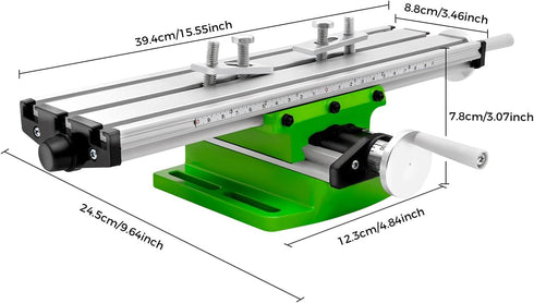 WDZCZDoo Multifunction Worktable Mini Bench Drill Adjustment X-Y Cross Milling Working Table High Precision Bench Drill