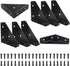 BokWin 8 Pack 66mm 66mm 90 Metal Triangle Corner Shelf BracketsCorner Brace Brackets x Angle Braces for Tables