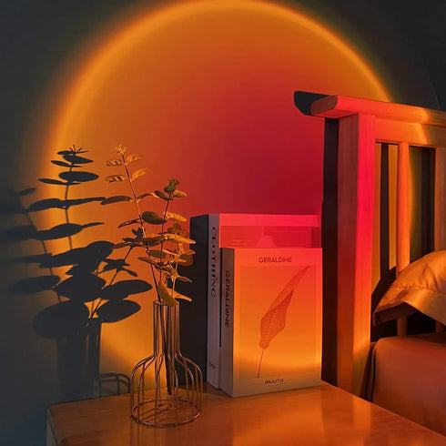 Spacenight Sunset Dimmable, Sunset Lamp Projector Multi-Color Multi-Mode, Timing, Music Rhythm, Background Wonderful
