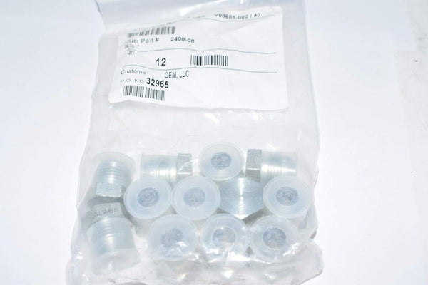 Brennan 2408-08 Steel JIC Flared Tube Fitting, Plug, 1/2"