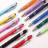 Ballpoint Pen with Stylus Tip, Soft Touch Click Metal Pen, 1.0mm Medium Point, Black Ink, 12 Count (Mixed Color)