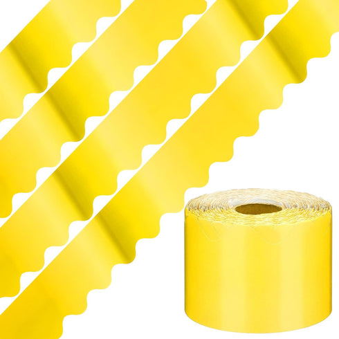 Kisston 131 ft Bulletin Board Border Trim, Scalloped Decoration Strips
