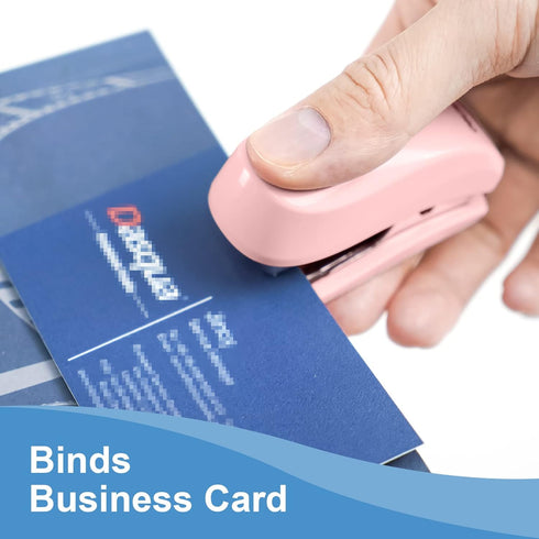 Stapler with Staples and Staple Remover Set, 20-50 Sheets Capacity, Desk Stapler (Pink, 20 Sheet)