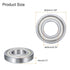 uxcell 4 Pcs 16004-2Z Deep Groove Ball Bearing, High Carbon Chrome Steel Z3 Double Rubber Sealed, 20mm x 42mm x 8mm