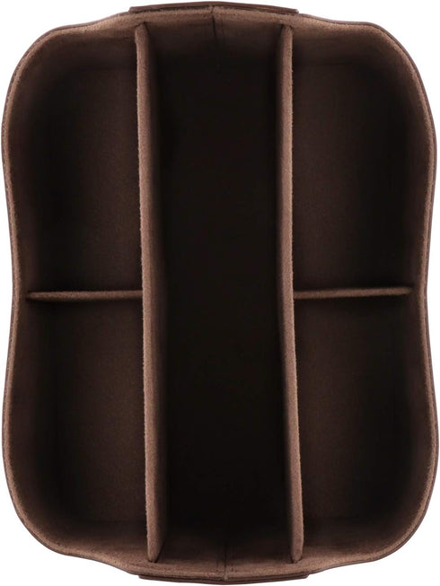 Londo Leather Remote Control Organizer and Caddy - Includes Tablet Slot