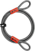 BV 7FT Heavy-Duty Security Cable Lock with Loops Extra Thick 10mm (3/8")