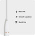 U Brands Monterey Ballpoint Pens Set of 4, Black and White with Rose Gold Details, Bold Point