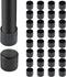 Auvotuis 32Pcs 1 Inch (25mm) Chair Leg Tips Caps, Round PVC Non-Slip Folding