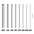 Diameter 2-10mm Stainless Steel Round Rods Bar for DIY Craft, 19PCS Set