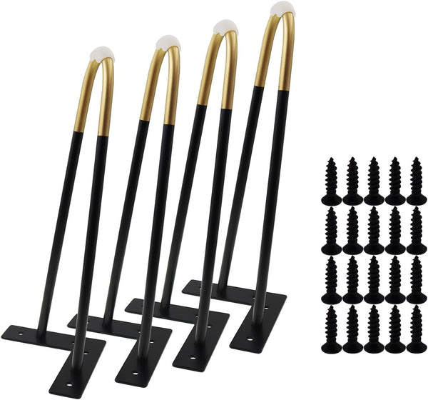 Hairpin Furniture Legs,4PCS Heavy Duty Hairpin Legs, Metal Home DIY Project for