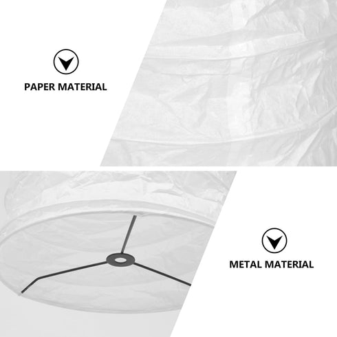 Uonlytech Nordic Style Floor Lamp Shade Paper Standing Light Cover for Living Room Bedroom Hotel Decoration Replacement